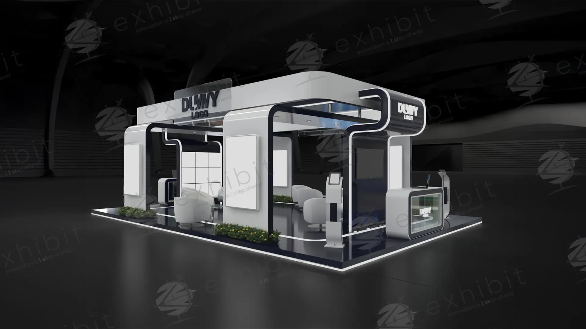 Citadel Structure Straight Semi-Island 6X9 Booth