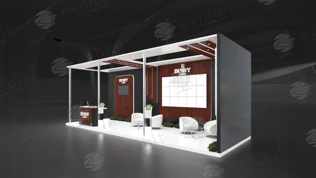 Monarch Soffit Straight Semi-Island 3x9 Booth