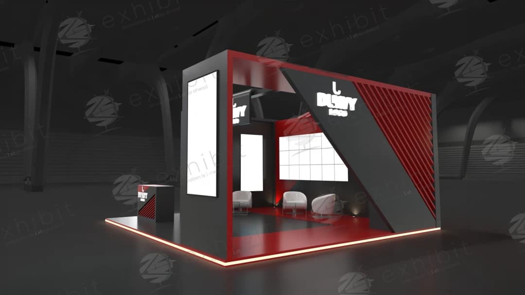 Inferno Edge Straight Semi-Island 6x6 Booth
