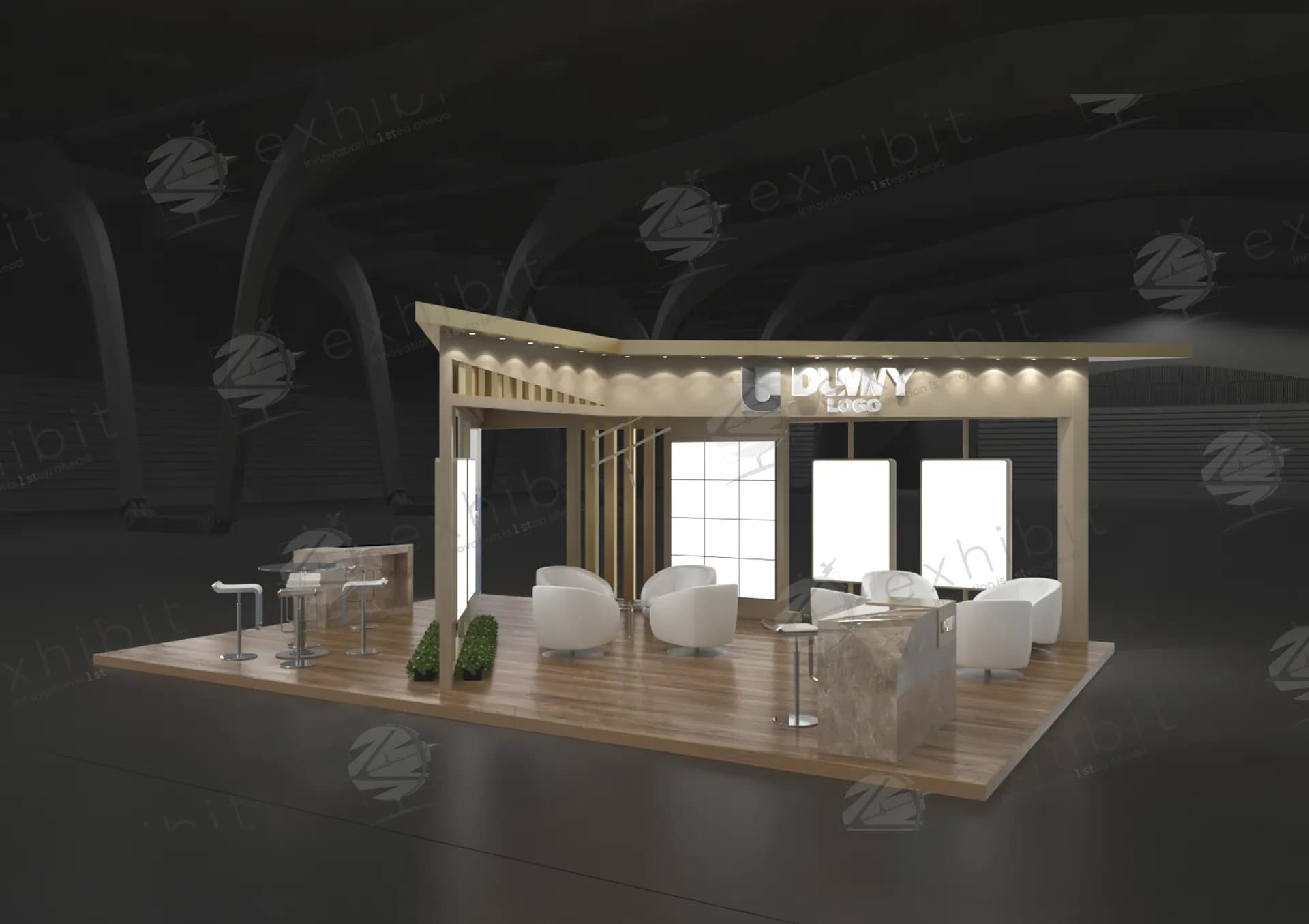 Dynamic Straight Island 6x9 Booth