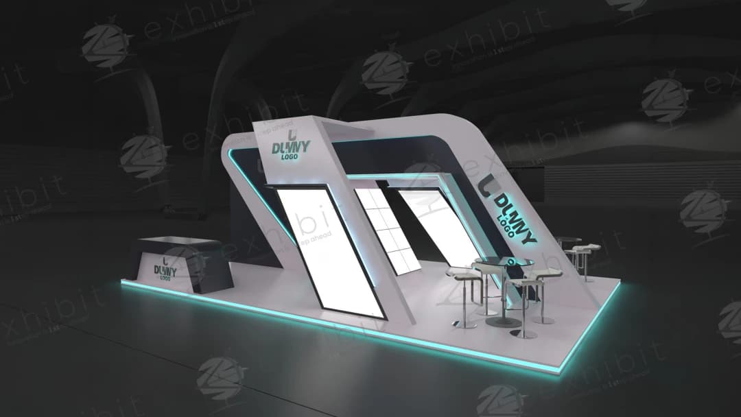 Solstice Segment Straight Island 6x9 Booth