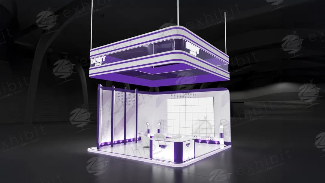 Structura Locus Curved Semi-Island 6x6 Booth