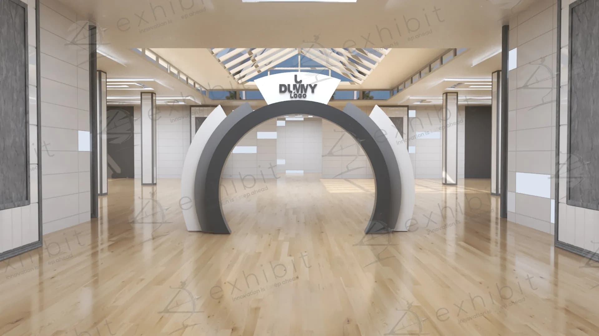 Lunar Crest Curved Entrance Gate