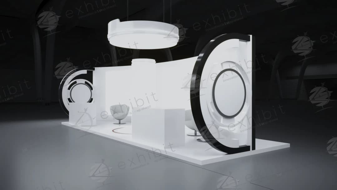 Astro Eclipse Curved Semi-Island 3x9 Booth