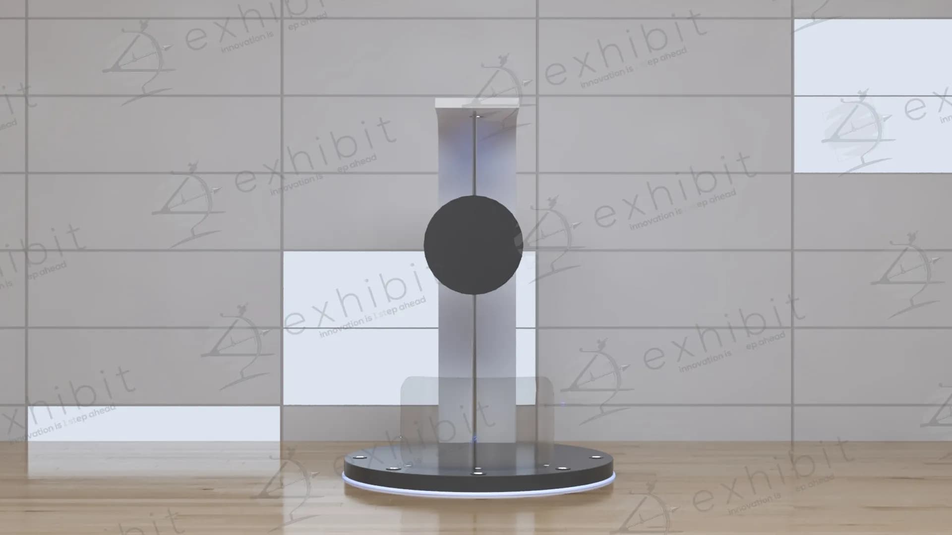Small Curved Modern Foyer