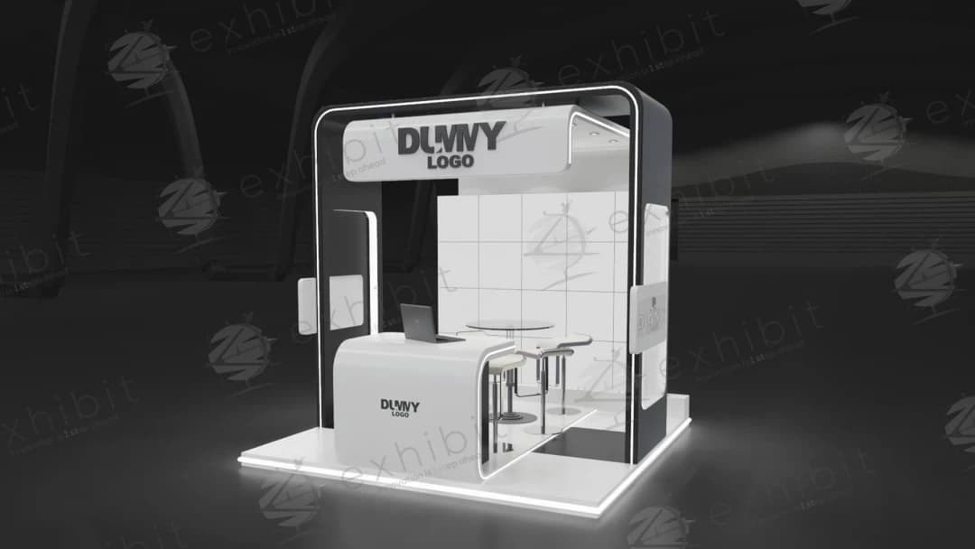 Stellar Capsule Curved Semi-Island 3x3 Booth