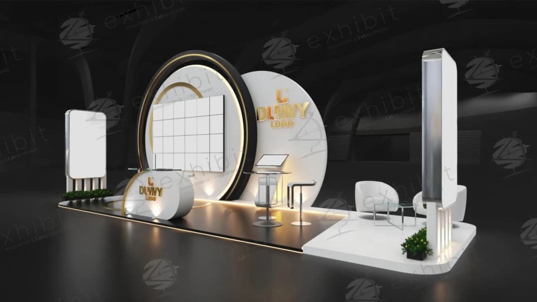 Orbital Grand Curved Semi-Island 3x9 Booth