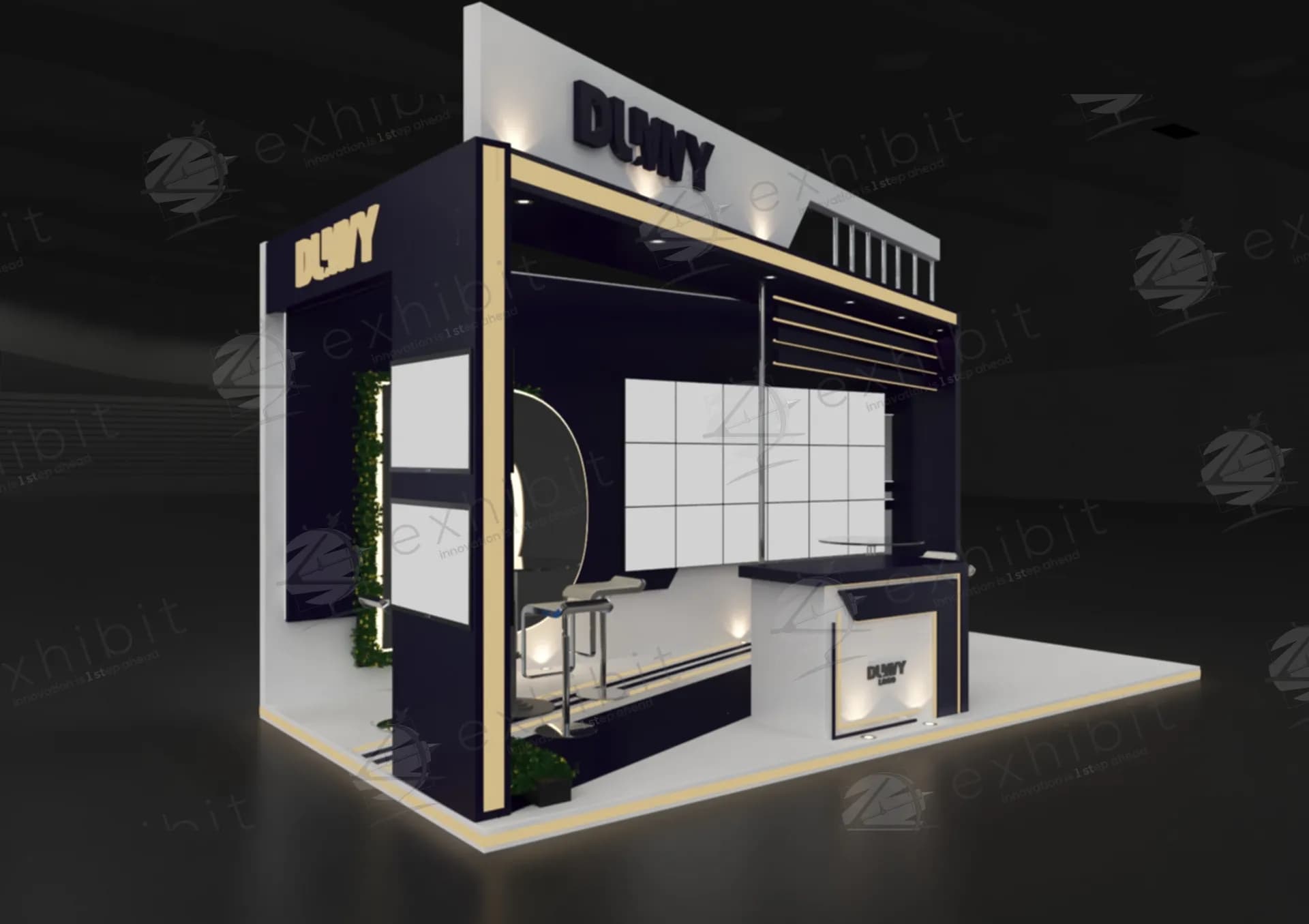 Classical Straight Semi-Island 3x6 Booth