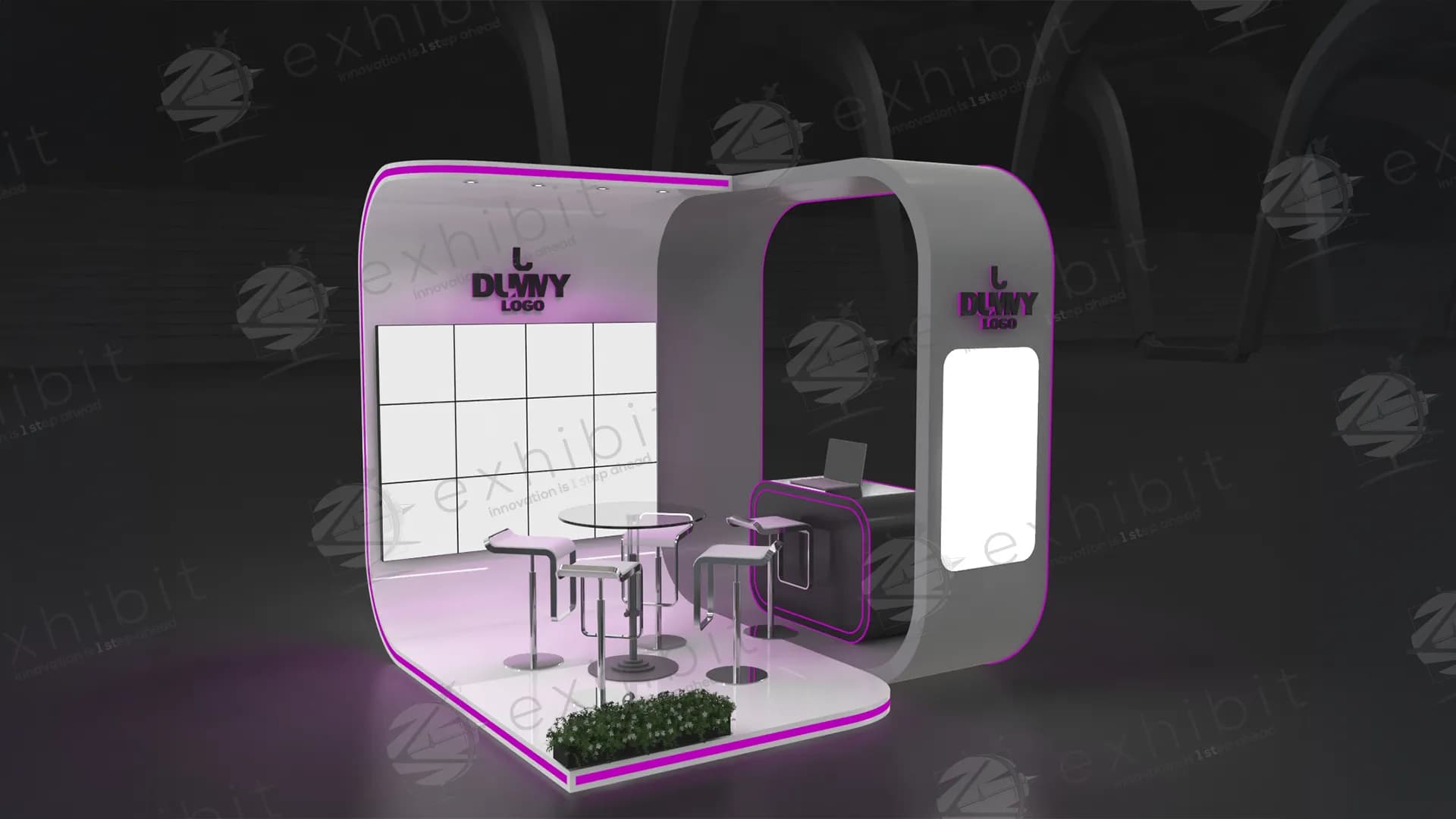 Dynamic-Edge Curved Semi-Island 3x3 Booth