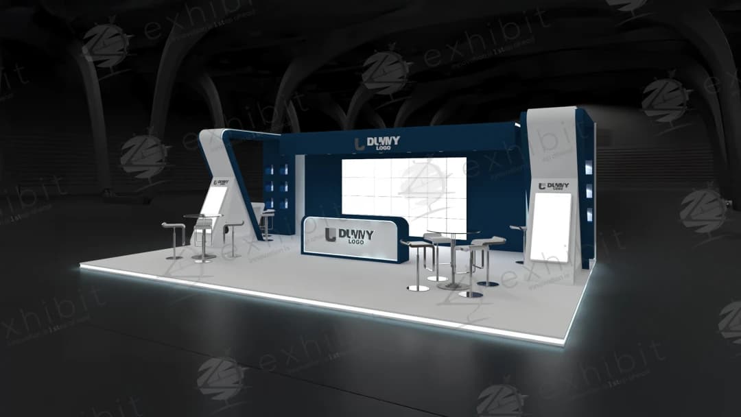 Apex Edge Straight Semi-Island 6x9 Booth