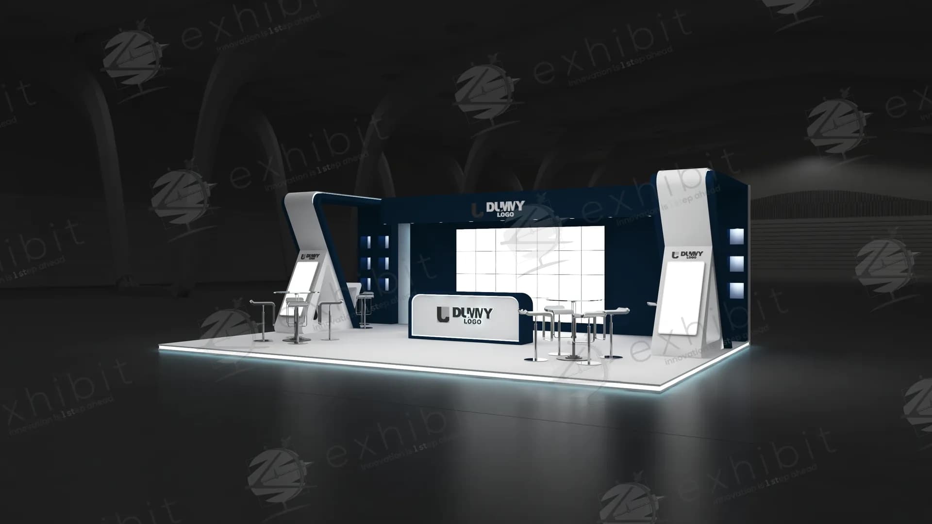 Apex Edge Straight Semi-Island 6x9 Booth