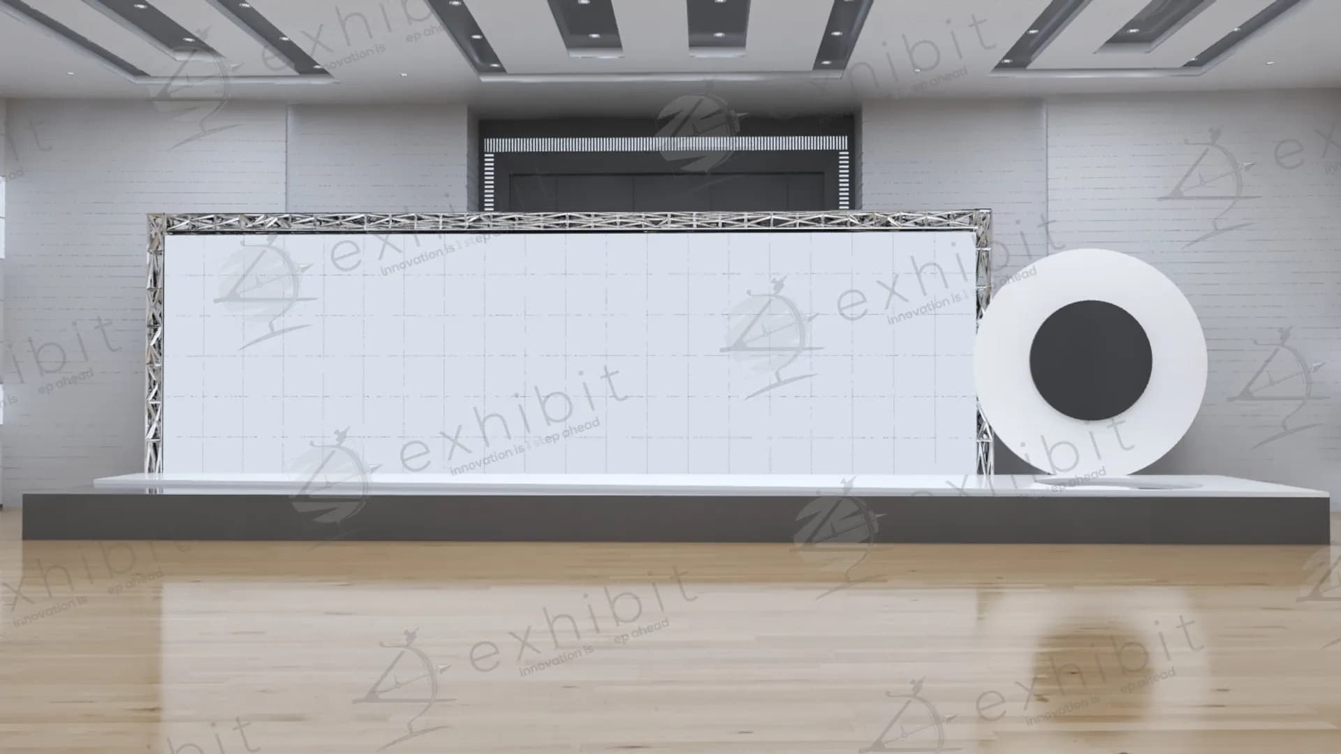 Industrial Truss Curved Target Backdrop