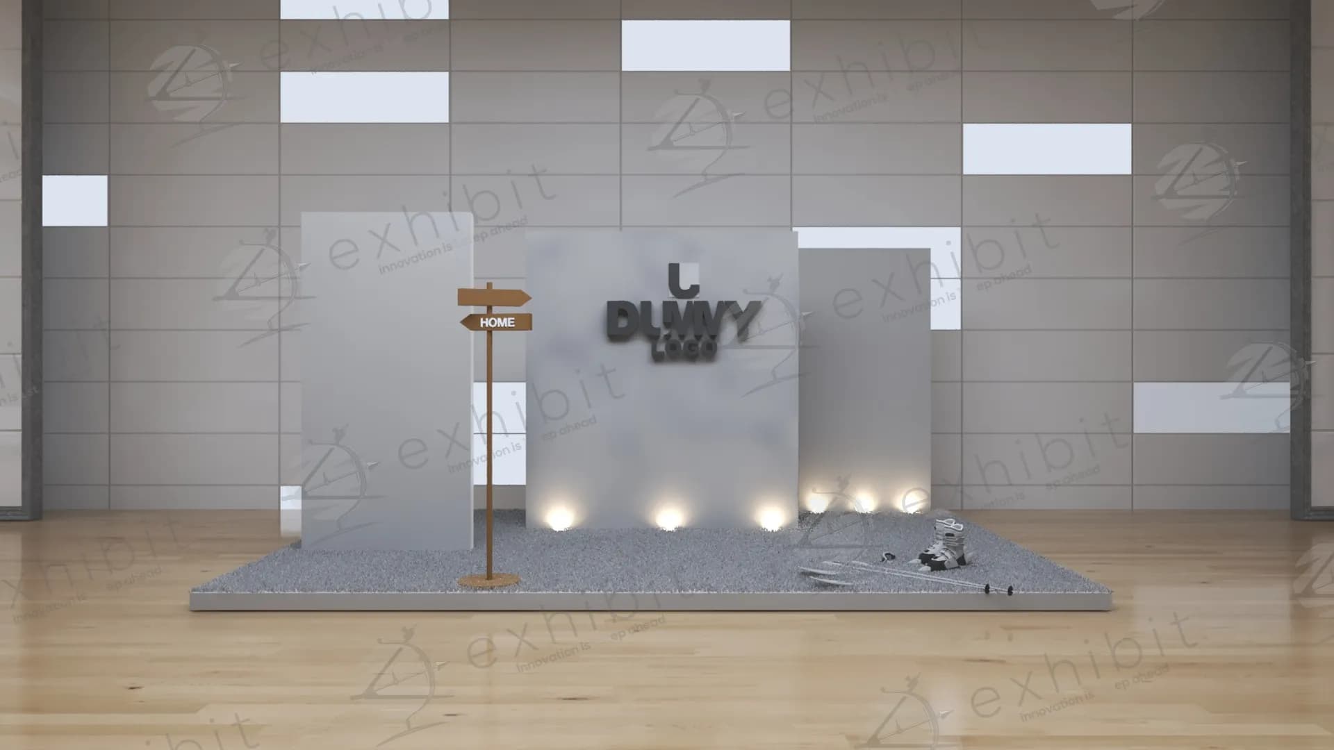 Up-Lit Foyer Exhibit Stand