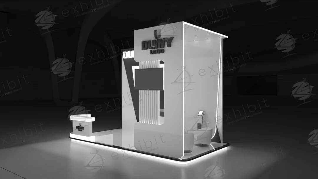 Connection Straight Semi-Island 3x6 Booth