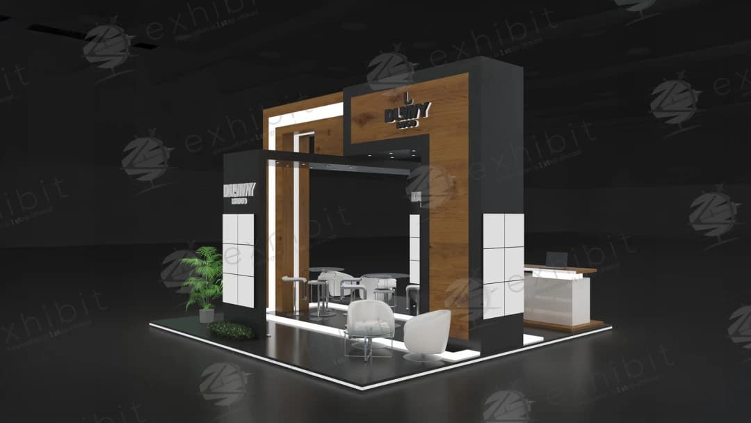 Industrial Apex Straight Island 6x6 Booth