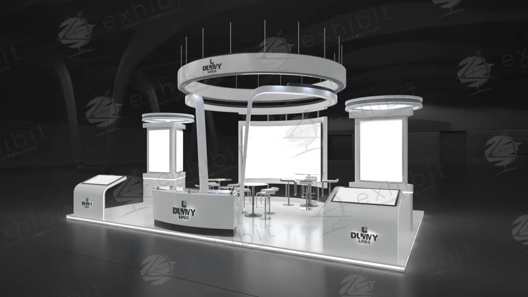 Streamline Flow Curved Semi-Island 6x9 Booth