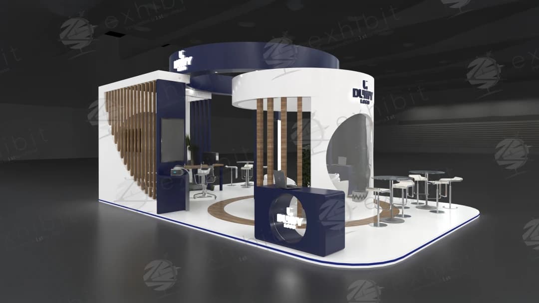 Orbital Rotunda Curved Semi-Island 6x9 Booth