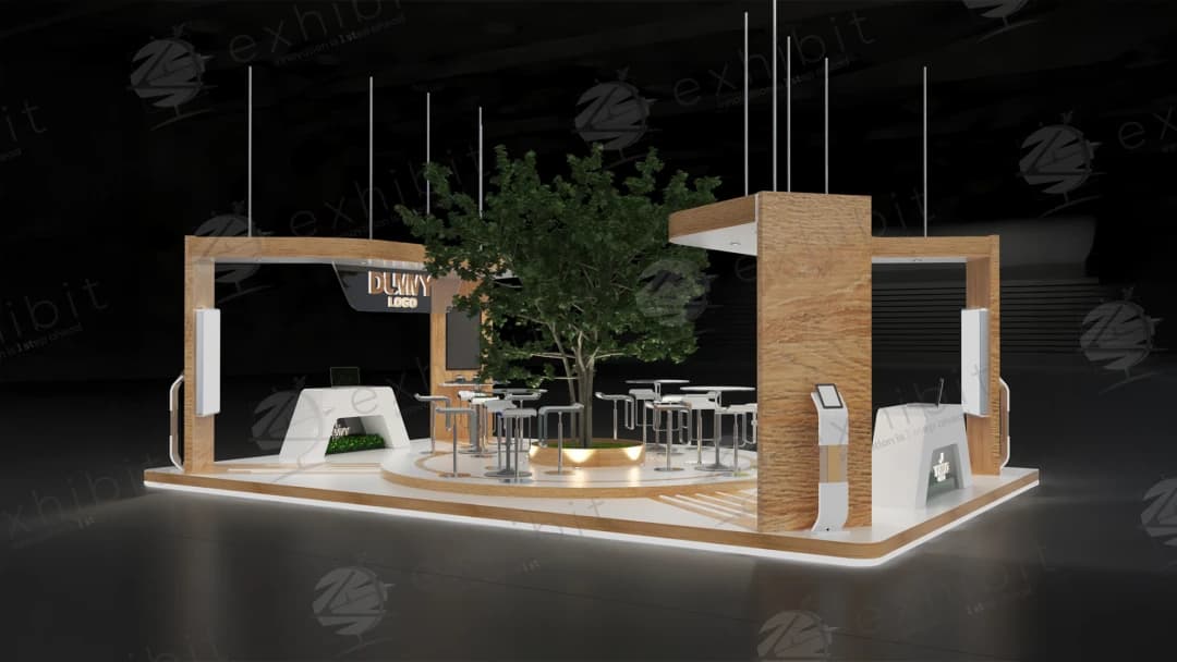 Arbor Square Straight Semi-Island 6x9 Booth