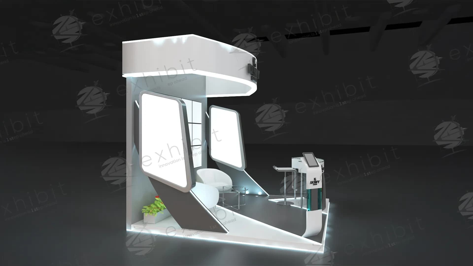 Verve Curved Semi-Island 3x3 Booth