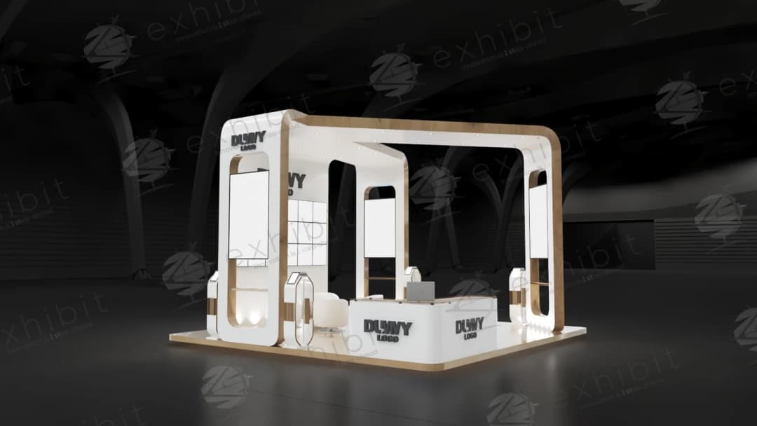 Nexus Grid Curved Island 6x6 Booth