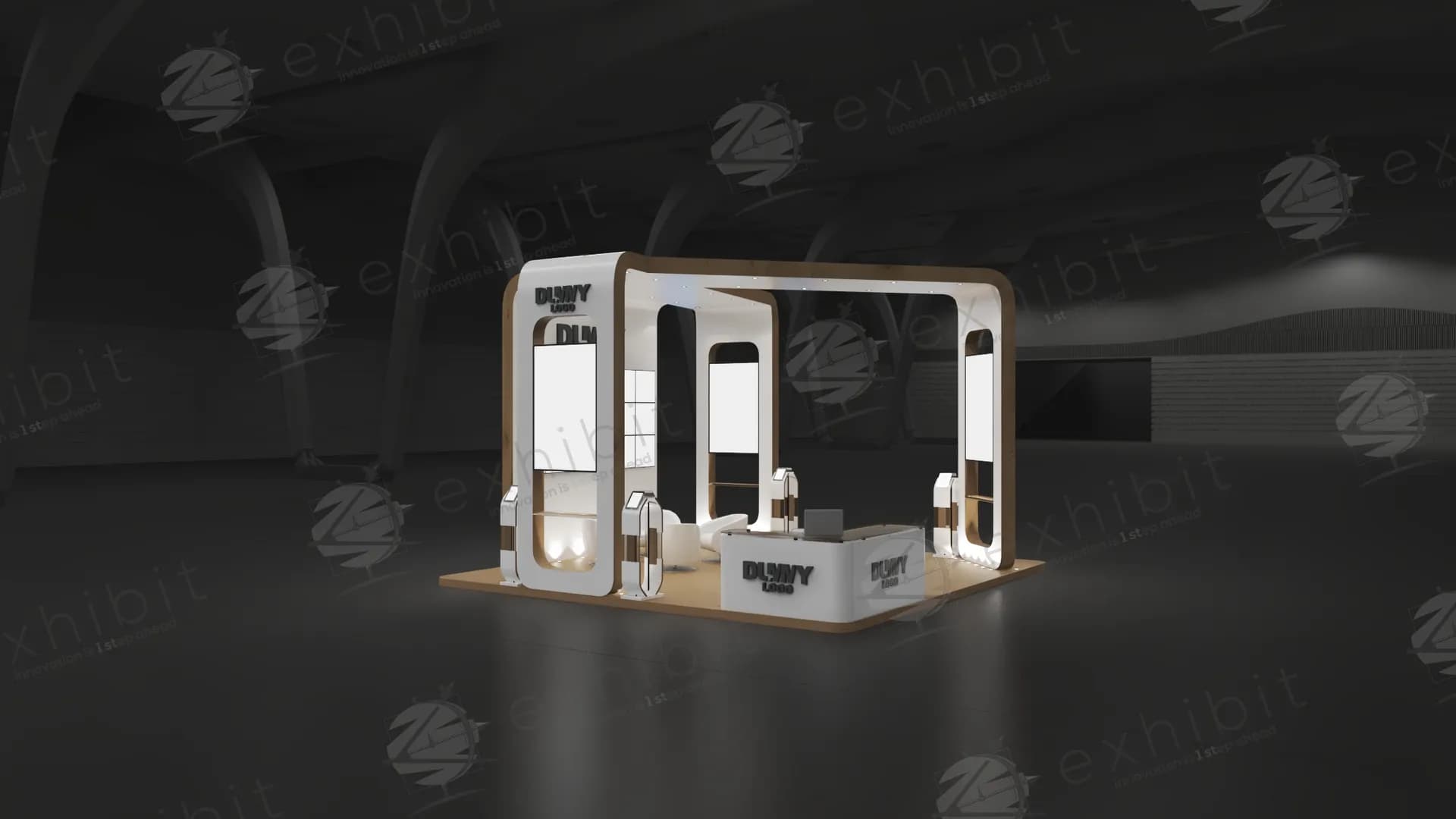 Nexus Grid Straight Island 6X6 Booth
