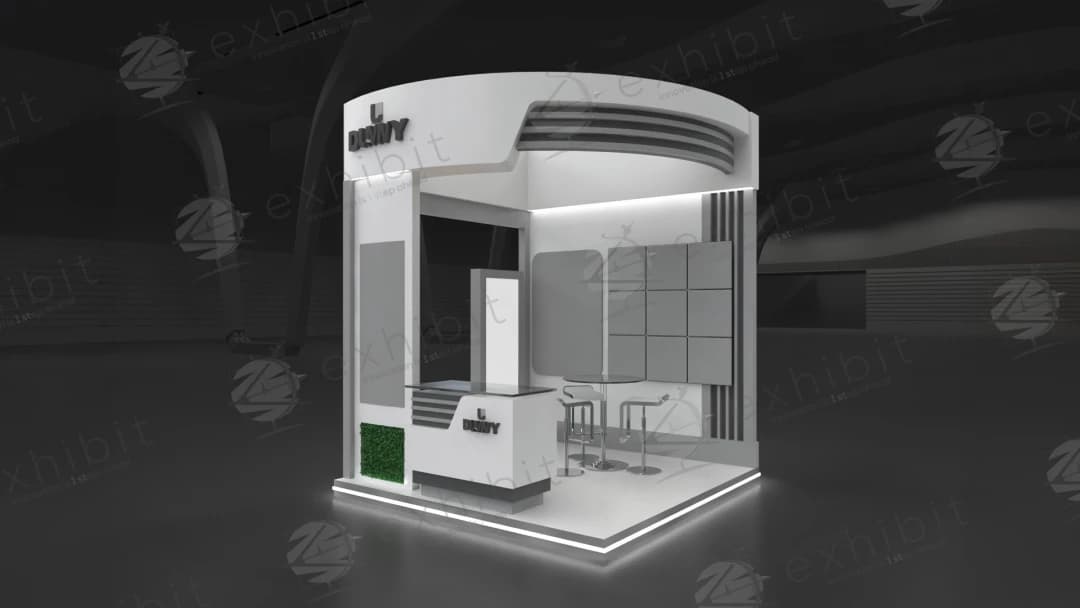 Horizon Arc Curved Semi-Island 3x3 Booth