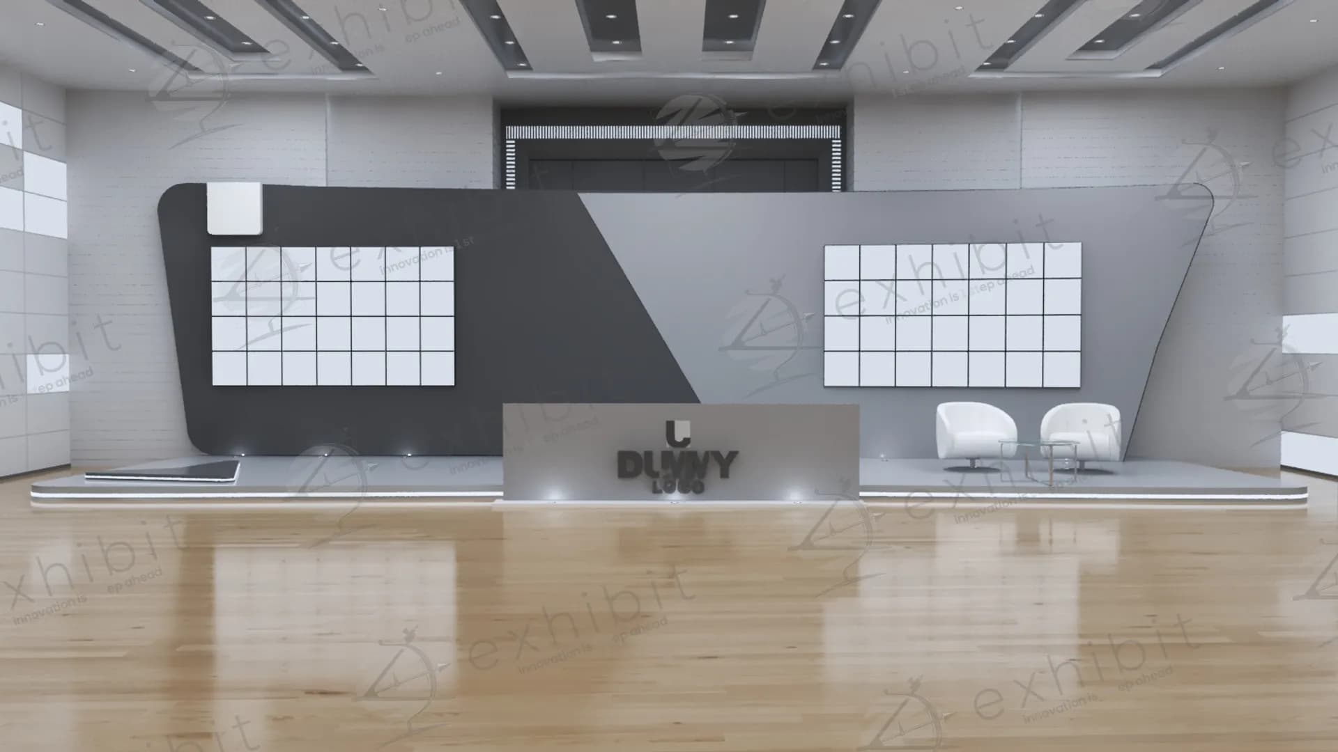Large Straight Modern Backdrop