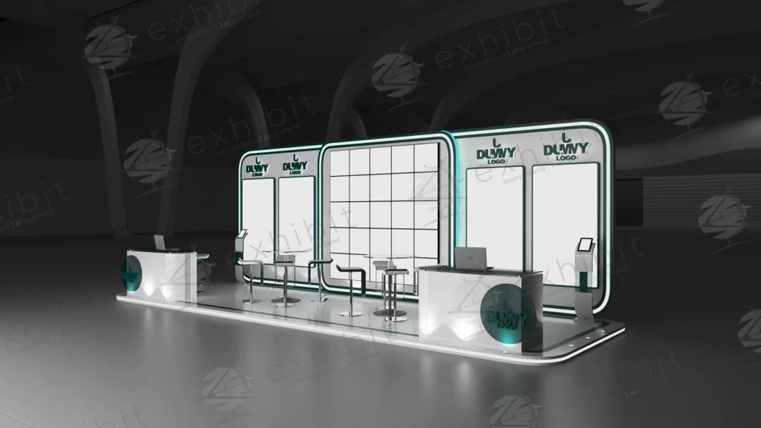 Vortex Shell Straight Semi-Island 3x9 Booth