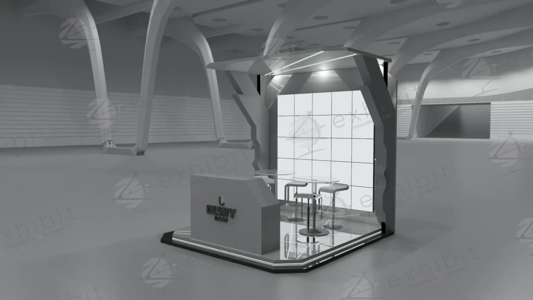 Volt Apex Straight Semi-Island 3x3 Booth