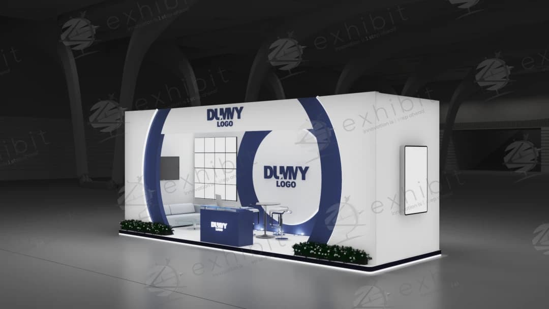 Cyber Matrix Straight Semi-Island 3x9 Booth