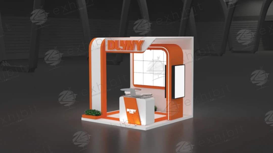 Sienna Shell Straight Semi-Island 3x3 Booth