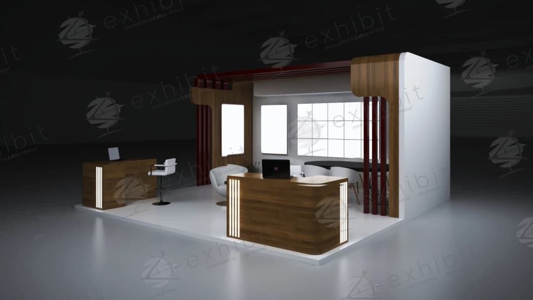 Chancery Suite Straight Semi-Island 6x6 Booth