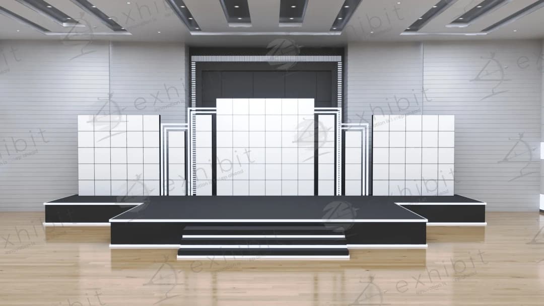 The Gridded Colonnade Backdrop