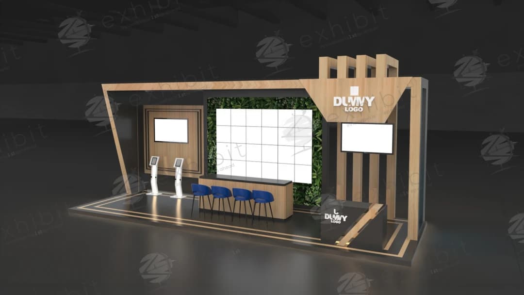 Vector Array Straight Semi-Island 3x9 Booth