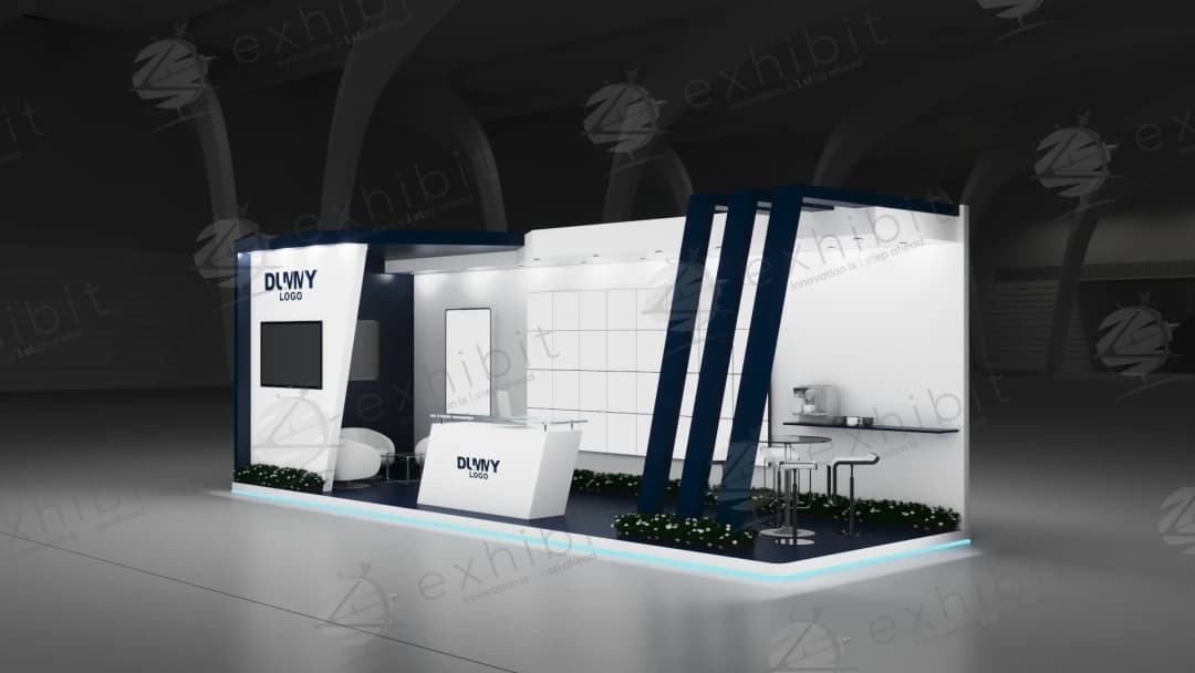 Alpine Slant Straight Semi-Island 3x9 Booth