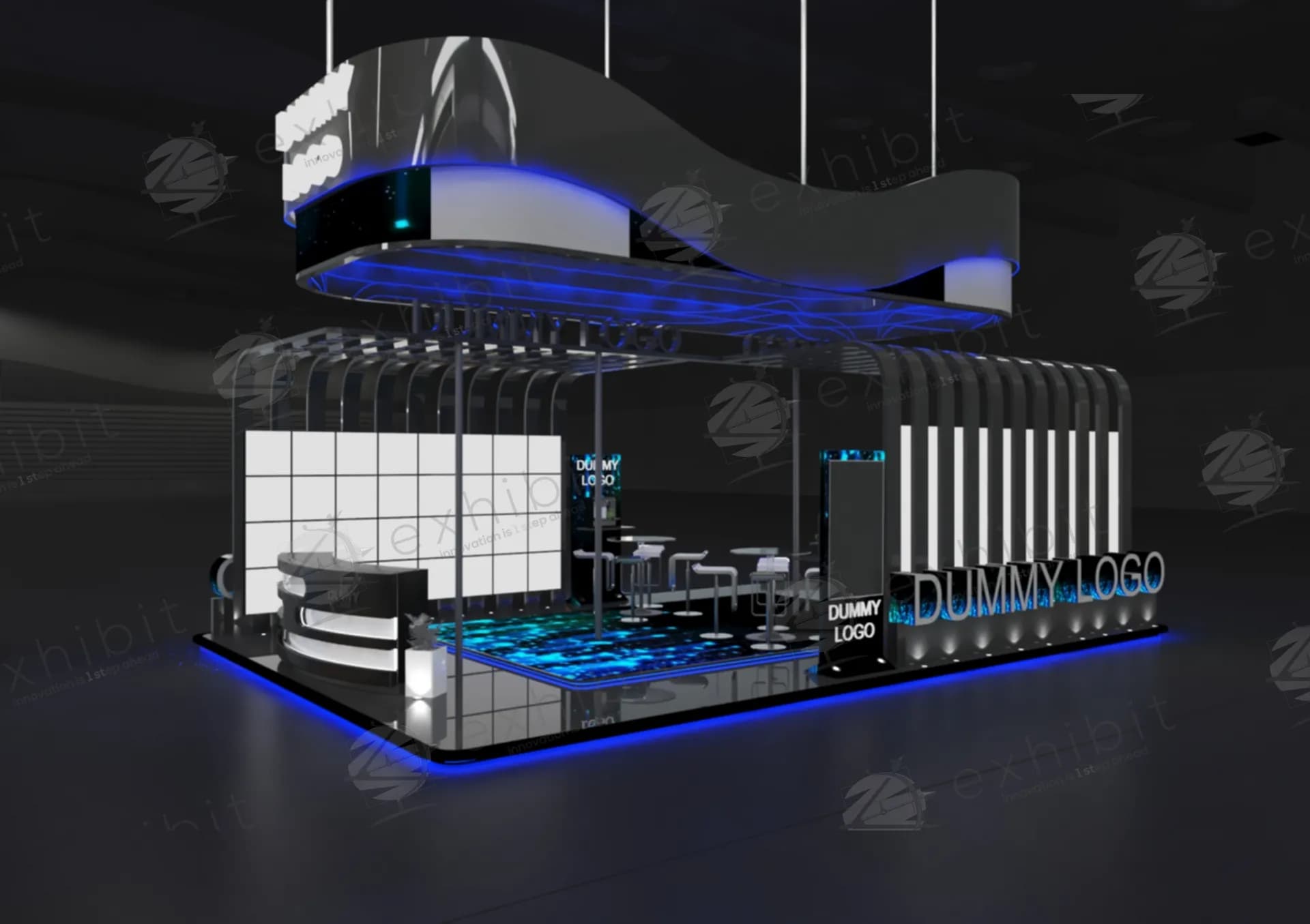 Vanguard Focus Straight Semi-Island 6X9 Booth