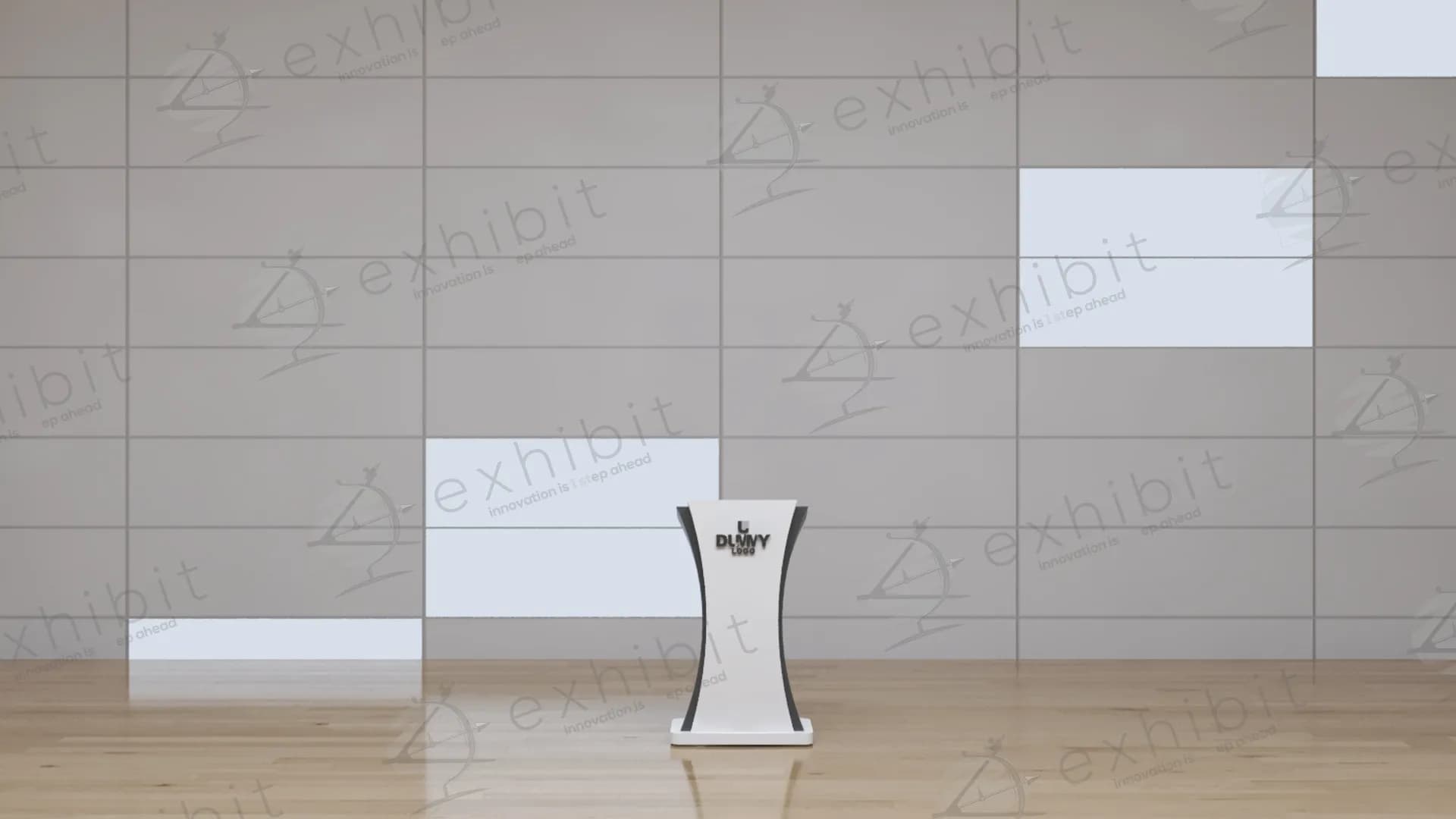 Lyric-Curve Speaker Podium