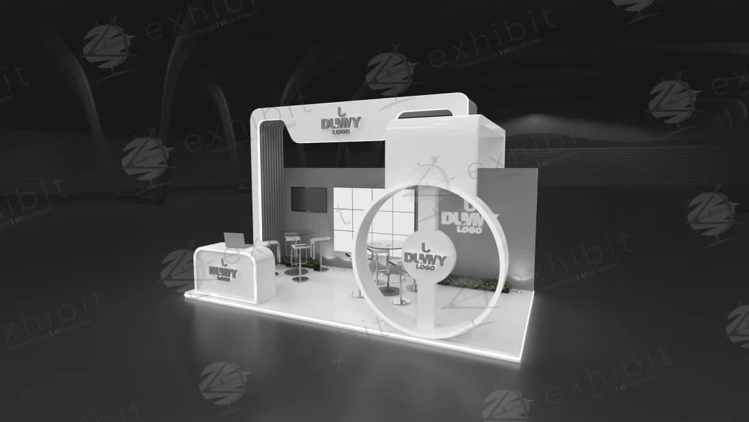 Loop Stamp Straight Semi-Island 3x6 Booth