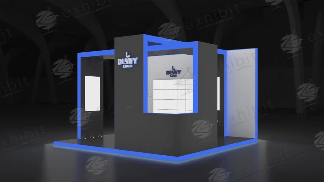Minimal Cube Straight Semi-Island 6x6 Booth