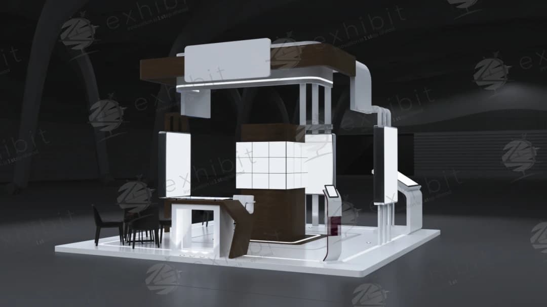 Bilateral Span Straight Island 6x6 Booth