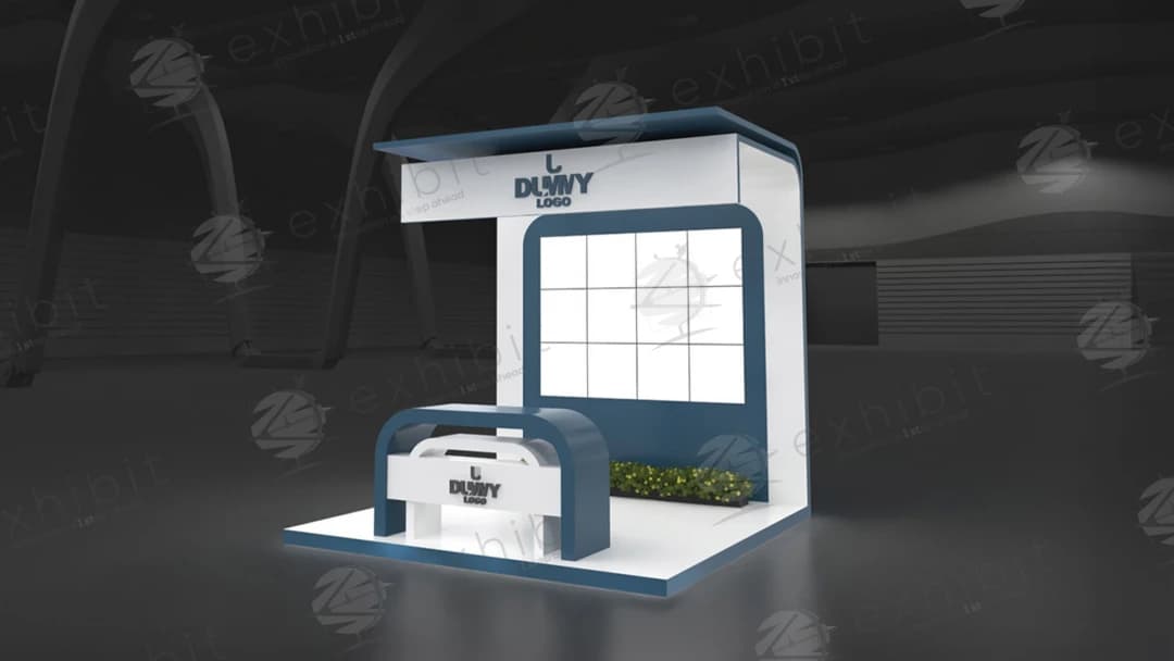 Marine Portal Straight Semi-Island 3x3 Booth