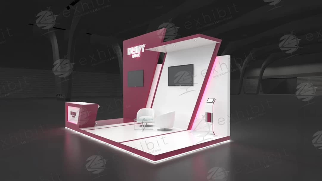 Italic Ignite Straight Semi-Island 3x6 Booth