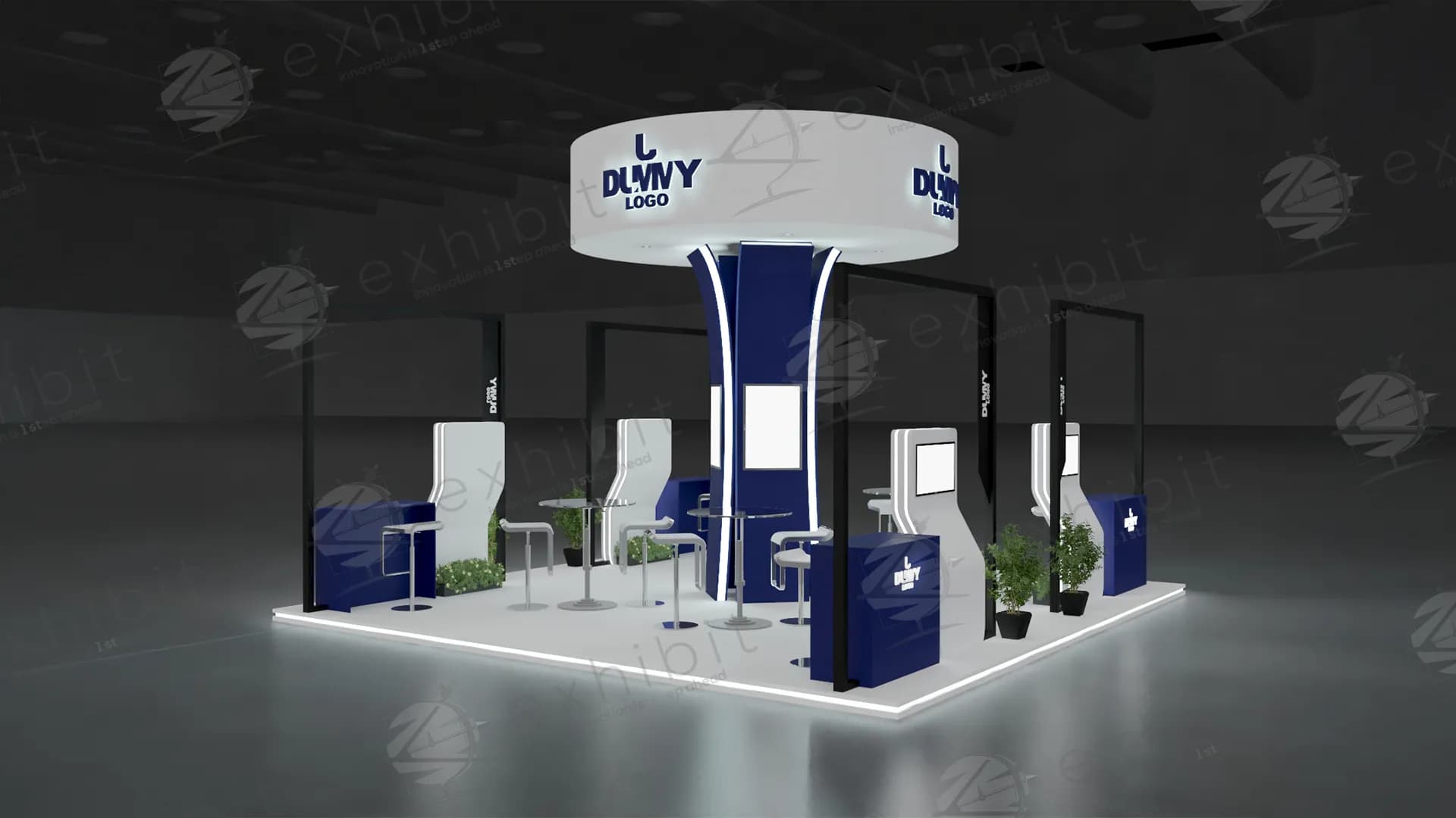 Regal Aura Straight Island 6x6 Booth