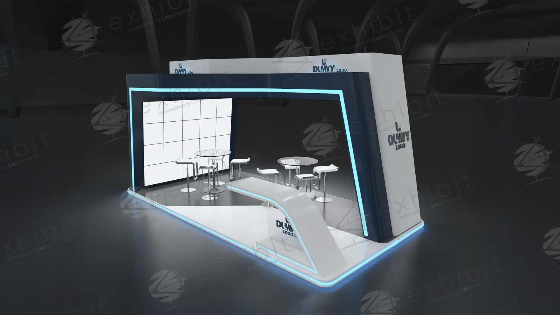 Lumen Gateway Straight Island 3X6 Booth