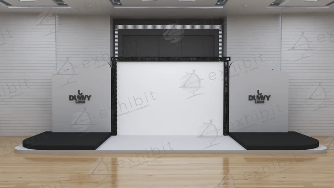 Truss-Framed Futuristic Backdrop