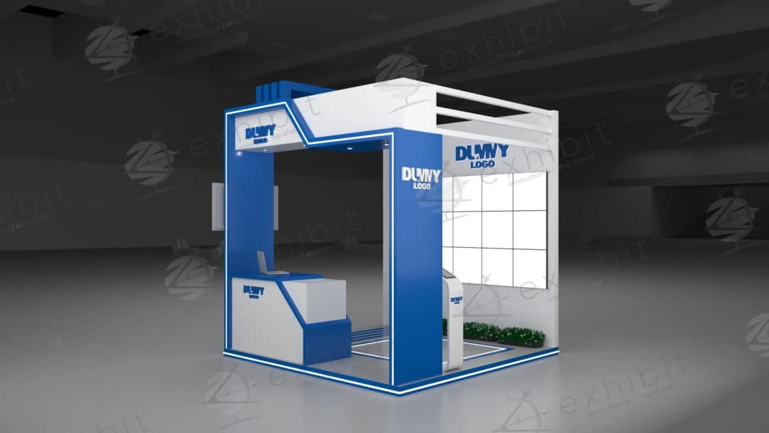 Nexus Gateway Straight Semi-Island 3x3 Booth