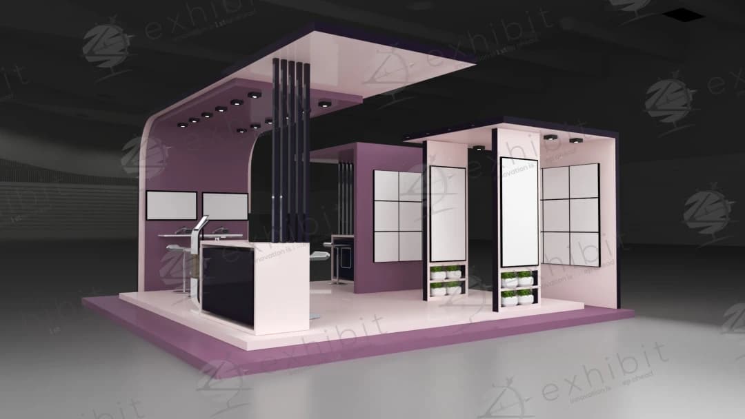 Nebula Flow Straight Island 6x6 Booth