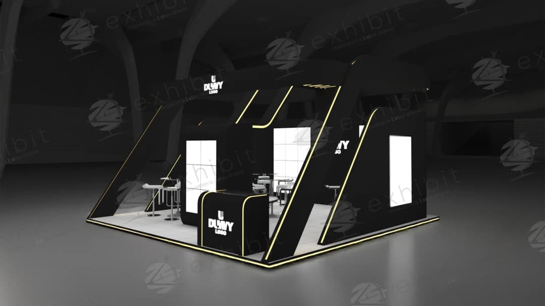 Eclipse Facet Straight Semi-Island 6x6 Booth