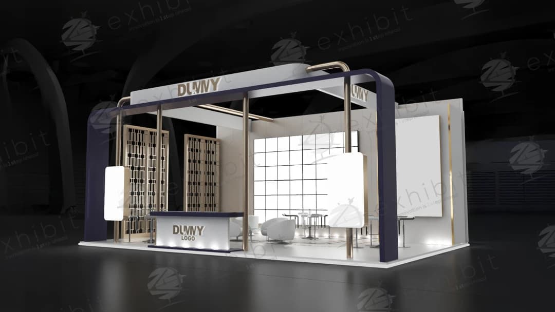 Midas Lattice Straight Semi-Island 6x9 Booth