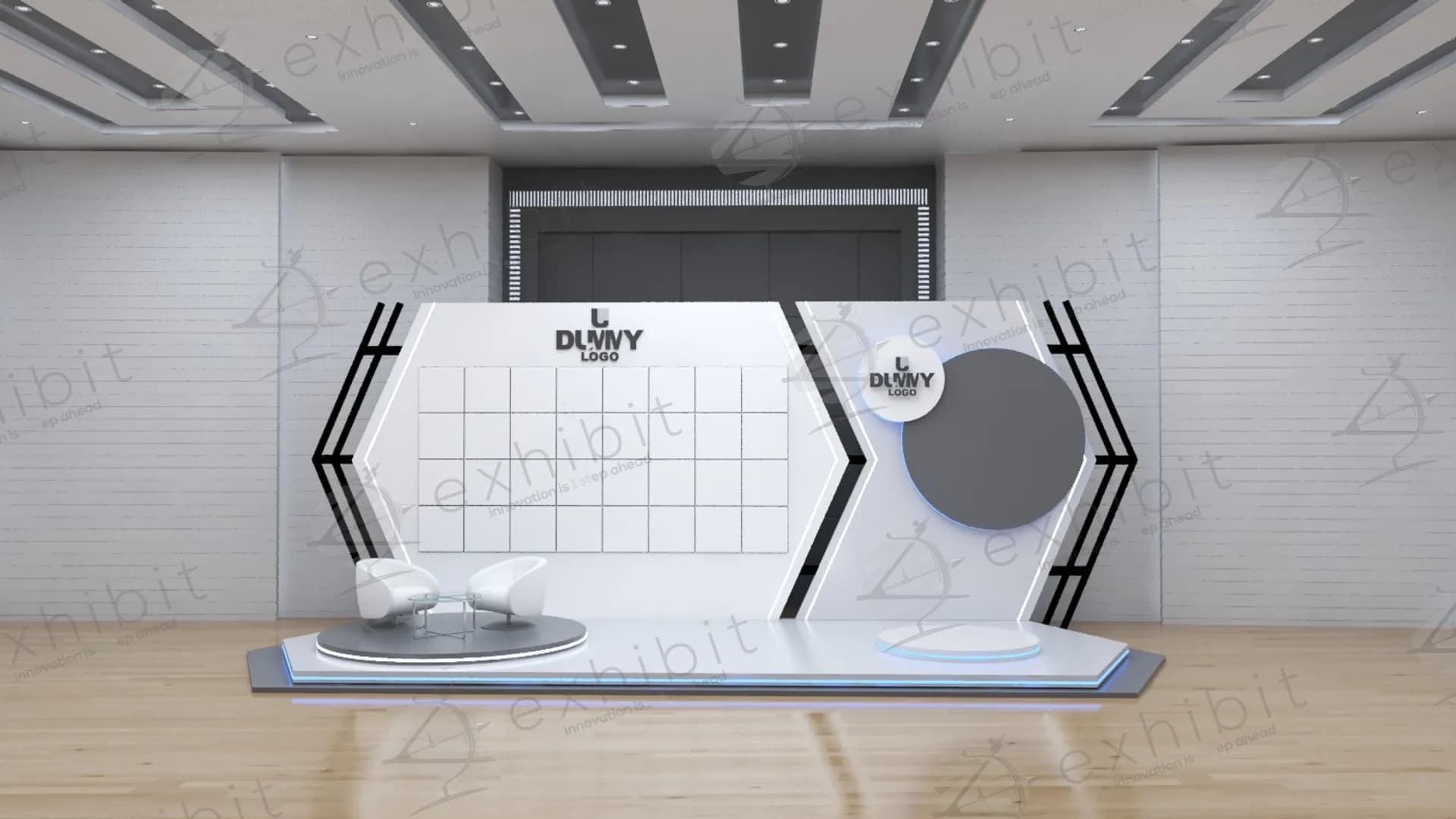 The Hexagon Media Backdrop